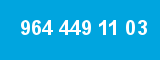964 449 11 03 964 449 11 03